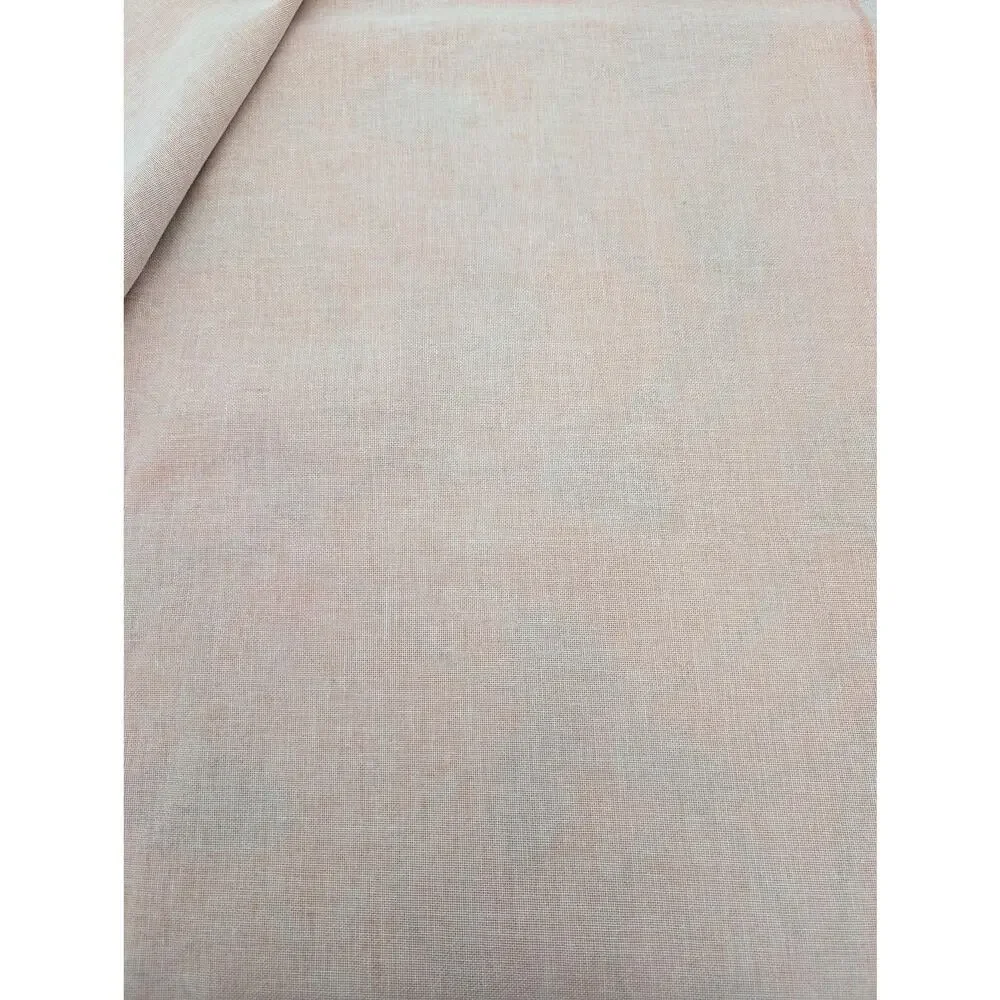Burnt Orange Floral Flocked Scrim Backed Upholstery Fabric 42